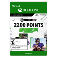 Madden NFL 21: 2200 Madden Points, Electronic Arts, Xbox [Digital Download]