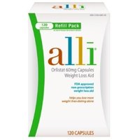 alli Weight Loss Supplement with Orlistat, 60 mg, 120 Capsules