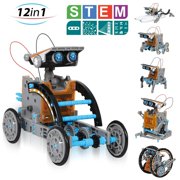 CIRO Solar Robot Creation Kit, 12-in-1 Solar Robot Kit for Kids, STEM Educational Science Toys with Working Solar Powered Motorized Engine and Gears