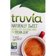 Truvia Natural Stevia Sweetener Packets, 40Count Carton, 40Count