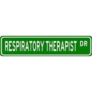 3 Pack: Respiratory Therapist Street Sign Custom Street Signs- Sticker - Construction Toolbox, Hardhat, Lunchbox, Helmet, Mechanic, Luggage, Skateboard, Surfboard, Bumper