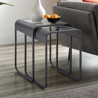 Manor Park Metal and Wood Nesting Tables, Multiple Colors