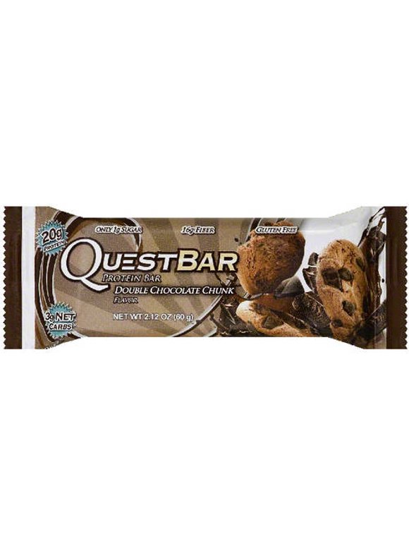 Quest Protein Bar, Double Chocolate Chunk, 20g Protein, 12 Ct