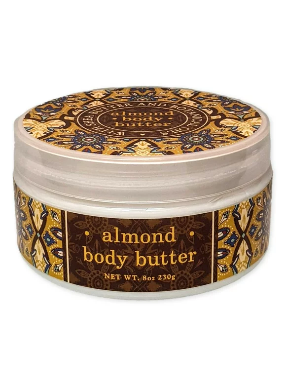 Greenwich Bay ALMOND Body Butter with Shea Butter, 8 oz.