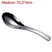 SANWOOD Stainless Steel Dinner Children Adult Deepen Thickened Large Capacity Soup Spoon