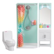 My Life As Bathroom Play Set for 18" Dolls, 17 Pieces, Choose from 2 Styles