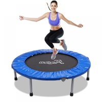 38-Inch Folding Trampoline Mini Rebounder ,Suitable for Indoor and Outdoor use, For Kids Adults with safty Padded Cover