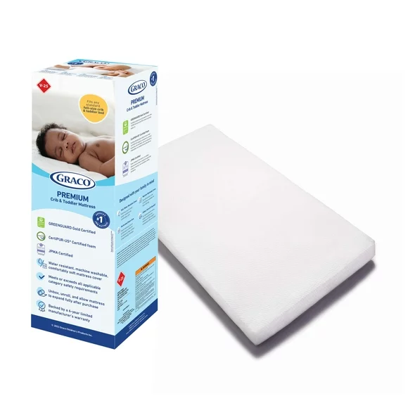 Graco Premium Foam Crib & Toddler Mattress in a Box