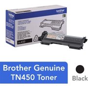 Brother Genuine High Yield Toner Cartridge, TN450, Replacement Black Toner, Page Yield Up To 2,600 Pages