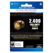 Call of Duty WWII: 2400 CoD Points Pack, Activision, Playstation 4, [Digital Download], 799366623311