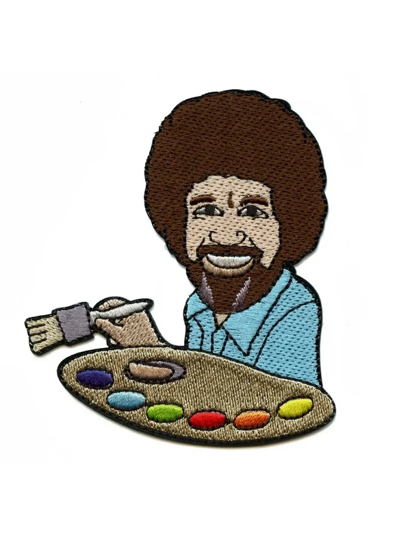 Bob Ross Official Patch Collection Exclusive Embroidered Iron on Patch