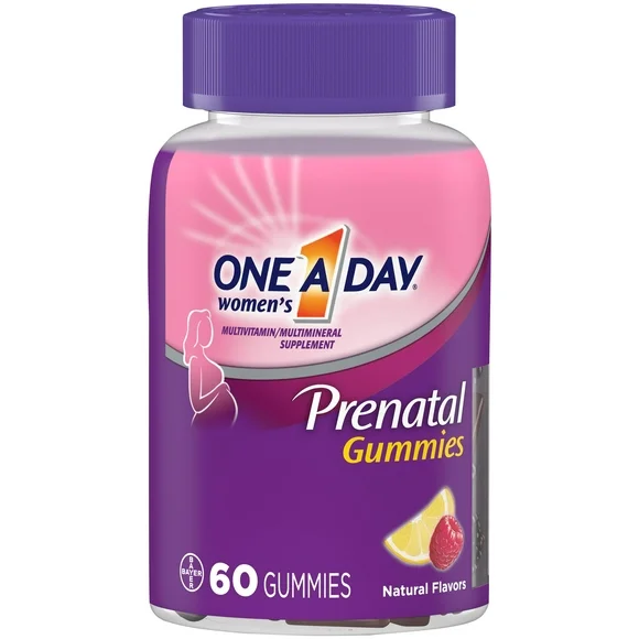 One A Day Prenatal Multivitamin Prenatal Gummies, 60 Count
