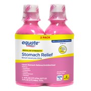 Equate Upset Stomach Relief Bismuth Liquid, 16 oz, 2 Pack