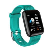 Fitness Tracker Bluetooth Smart Wristband Color Touchscreen Swim Posture Detect Heart Rate Sleep Snap Smart Bracelet Smart Watch Green