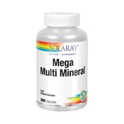 Solaray Mega Multi Mineral | 200 Capsules