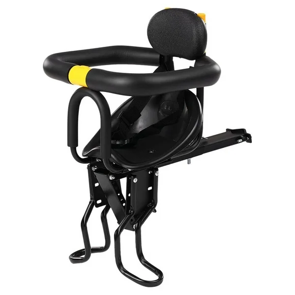 Lixada Safety Child Bicycle Seat Bike Front Baby Seat Kids Saddle with Foot Pedals Support Back Rest for MTB Road Bike