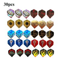 30 Pcs Professional 2D Darts Flights Durable PVC and Laser Flights for Steel Tip Darts, Perfect Accessories Equipment Supplies for Dart Games