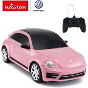 Volkswagen Rastar 1:24 Scale Beetle Remote Control Toy Car for Kids, Pink .Full functions - Forward, reverse, stop, left & right