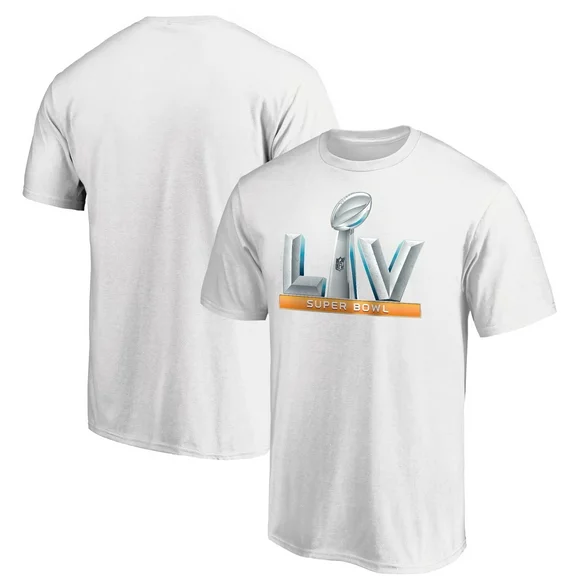 Men's Fanatics Branded White Super Bowl LV Logo Upper T-Shirt