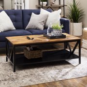 Manor Park Farmhouse Distressed Coffee Table, Multiple Finishes