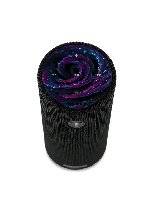 Skin Decal For Amazon Echo Tap Skins Stickers Cover / Purple Rose Pedals Water Drops