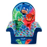 Marshmallow Furniture Foam Toddler Kids High Back Chair, PJ Masks