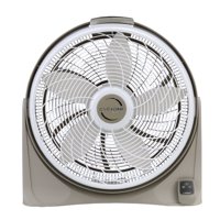 Lasko 20" Cyclone Power 3-Speed Air Circulator Pivoting Floor Fan with Remote Control and Timer, Model 3542, Gray