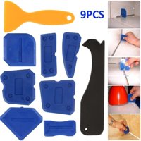 9 Pieces Sealant Tool Caulking Tool Kit for All Bathroom Kitchen Room and Frames Sealant Seals