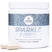 Love Wellness Sparkle Fiber 30 Day Supply Boosts Gut Health 90 Caps
