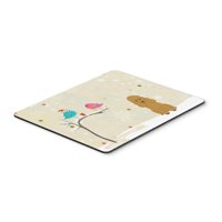 Christmas Presents Between Friends Poodle Tan Mouse Pad, Hot Pad or Trivet