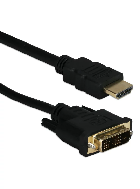 QVS 2-Meter HDMI Male to DVI Male HDTV/Flat Panel Digital Video Cable