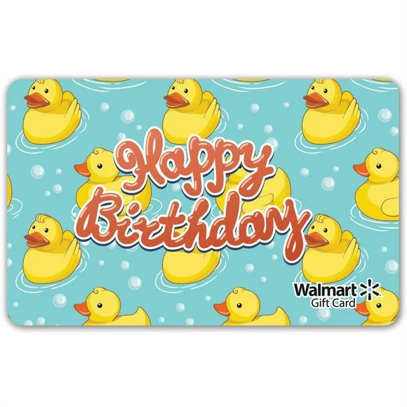 Duckie Birthday Payless Daily Gift Card