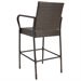 image 5 of BCP Set of 2 Outdoor Brown Wicker Barstool Outdoor Patio Furniture Bar Stool