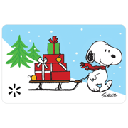 Snoopy Sleigh Payless Daily Gift Card