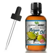 Argan Oil For Hair, Skin, Face, Nails, Beard & Cuticles - Best 100% Pure Moroccan Anti Aging, Anti Wrinkle Beauty Secret, Certified Cold Pressed Moisturizer 4oz