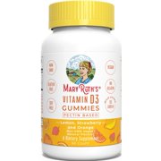 VEGAN VITAMIN D3 Gummy (Plant Based) by MaryRuth - From Organic Wild Lichen Paleo Friendly, VEGAN, non-GMO, Gluten Free, for Men, Women & Kids! 1000 IU (1-2 Month Supply) (60 Count (Vegan D3 + B12))