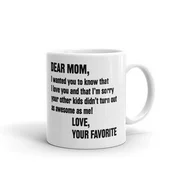 Dear Mom, Love You Mothers Day Coffee Tea Ceramic Mug Office Work Cup Gift 15oz