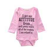 Cotton Newborn Baby Girls Bodysuit,Baby Shower Gift, Baby Girl Clothes Pink, Take Home Outfit