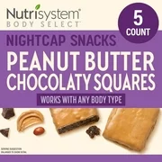 Nutrisystem Body Select Peanut Butter Chocolaty Squares Nightcap Snacks, 1.4 oz, 5 count