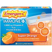 Emergen-C Vitamin C Supplement for Immune Support, Super Orange, 30 Ct