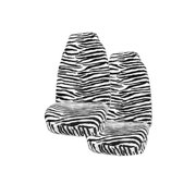2 Animal Print Front Cover for SUV Truck Seat with Armrest - Zebra, Bright fun design By YS