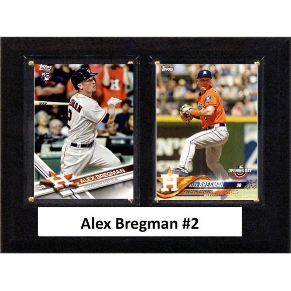 C&I Collectables 68BREGMAN MLB 6 x 8 in. Alex Bregman Houston Astros Two Card Plaque