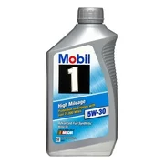 (3 Pack) Mobil 1 5W-30 High Mileage Full Synthetic Motor Oil, 1 qt.
