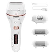 Hi.FANCY Advanced Women Electric Shaver, Cordless Hair Removal, 4 in 1 Replacement Head, White and Gold