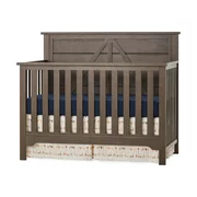 Woodland 4-in-1 Convertible Baby Crib in Brushed Truffle by Forever Eclectic - Adjustable Mattress Heights