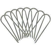 Eurmax Trampolines Stakes Wind Stake 0.35 Inch Heavy Duty Stake Safety Ground Anchor Galvanized Steel Wind Stakes, 8pcs-Pack