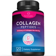 Premium Collagen Peptides Capsules  Includes 3,000mg of Collagen Type 1 & Type 3  Multi Collagen Supplement to Help Support Joint Health, Hair, Skin & Nails  120 Collagen Capsules