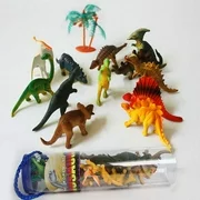EFINNY 12 Styles Mini Jurassic Wild Life Dinosaur Toy Set Plastic Play Toys World Park Dinosaur Model Action Figures Kids Boy Gift