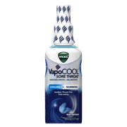 Vicks Vapocool Sore Throat Numbing Spray Medicine, Winterfrost, 6 oz