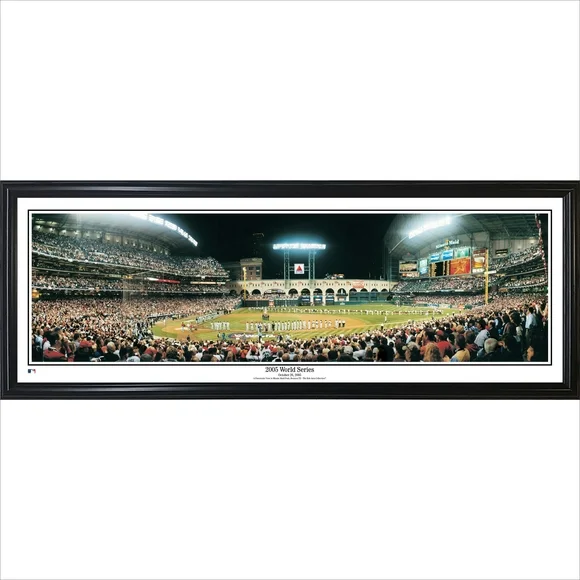 Houston Astros 39" x 13.5" First Texas World Series Standard Black Framed Panoramic